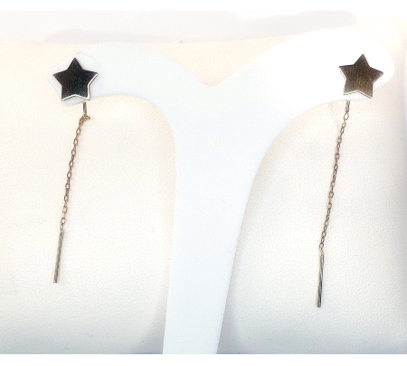 PENDIENTES ORO ESTRELLAS