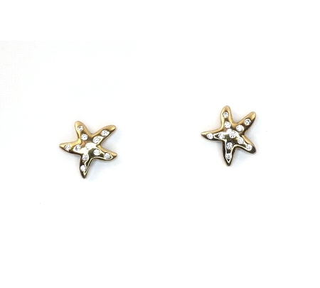 PENDIENTES ORO ESTRELLAS