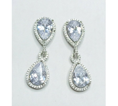 PENDIENTES PLATA CIRCONITAS
