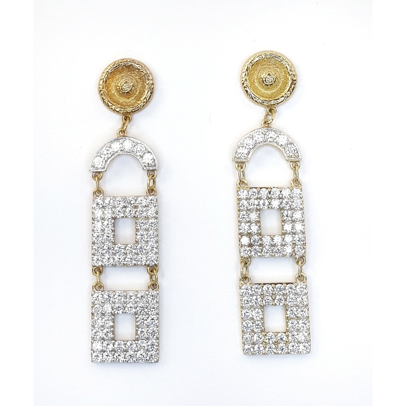 PENDIENTES ORO CIRCONITAS                                                                           