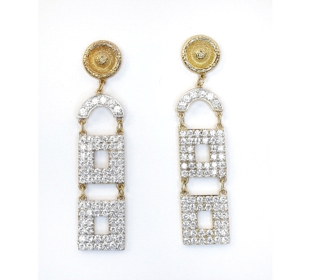 PENDIENTES ORO CIRCONITAS