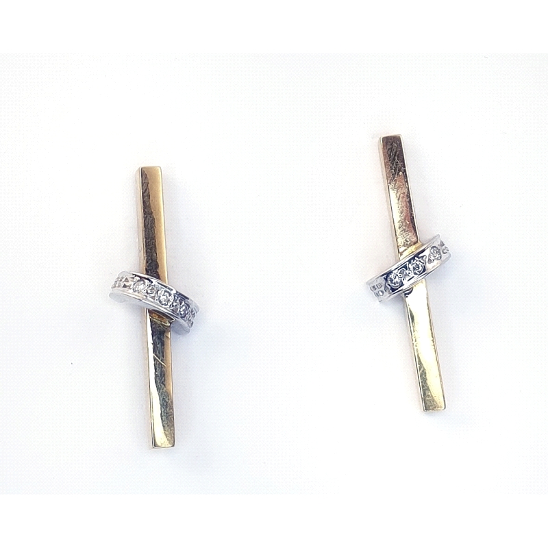 PENDIENTES ORO DIAMANTES                                                                            