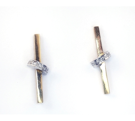 PENDIENTES ORO DIAMANTES