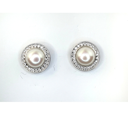 PENDIENTES ORO CIRCONITAS PERLAS