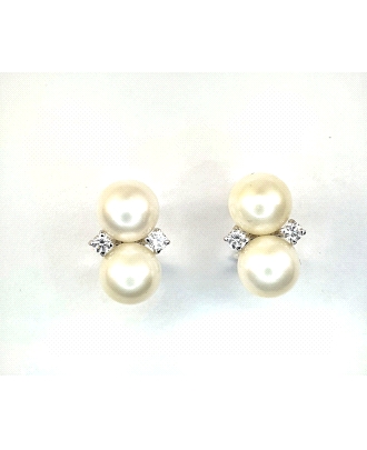 PENDIENTES ORO PERLAS                                                                               