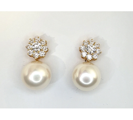 PENDIENTES ORO AMARILLO TU Y YO