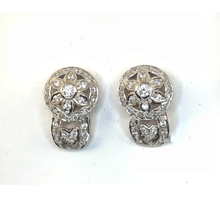 PENDIENTES ORO BICOLOR CIRCONITAS                                                                   