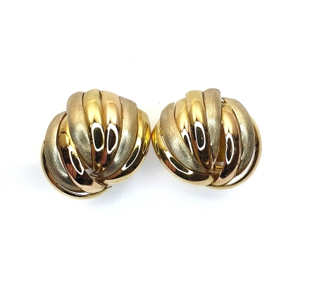 PENDIENTES ORO AMARILLO BLANCO