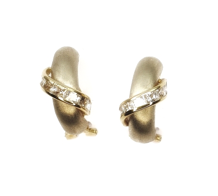 PENDIENTES ORO Y CIRCONITAS