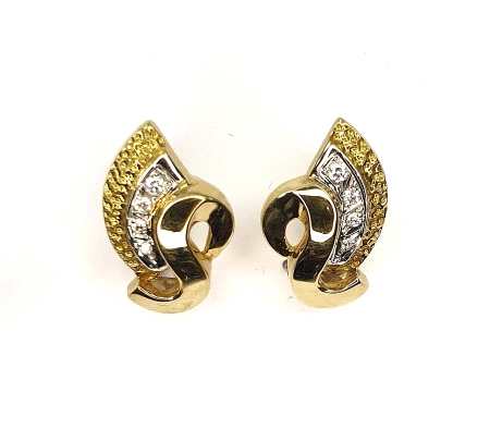 PENDIENTES ORO AMARILLO CIRCONITAS