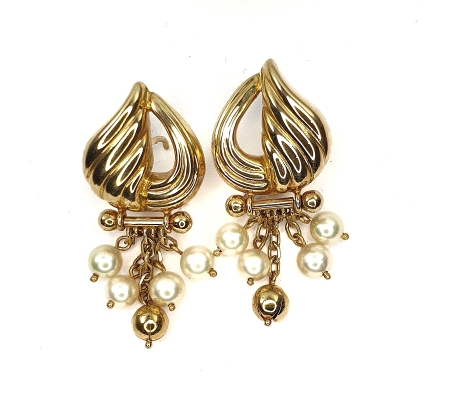 PENDIENTES ORO PERLAS