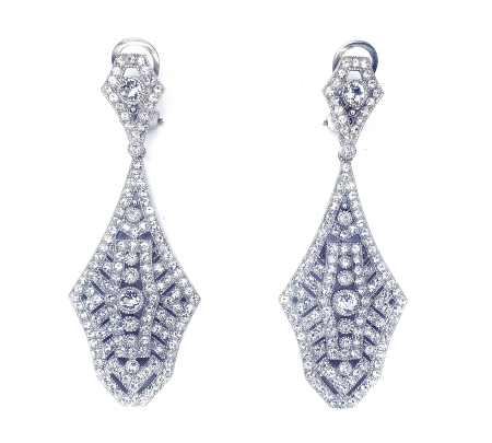 PENDIENTES  PLATA CRISTAL SWAROVSKI