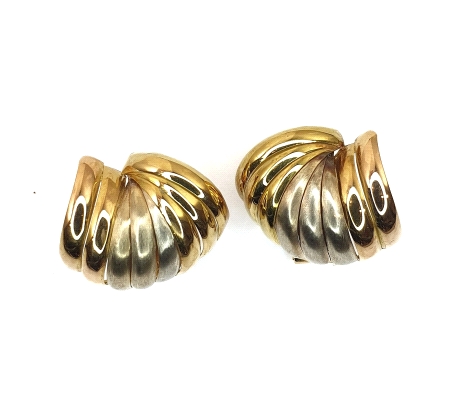 PENDIENTES ORO TRICOLOR