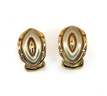 PENDIENTES ORO BICOLOR  OMEGA