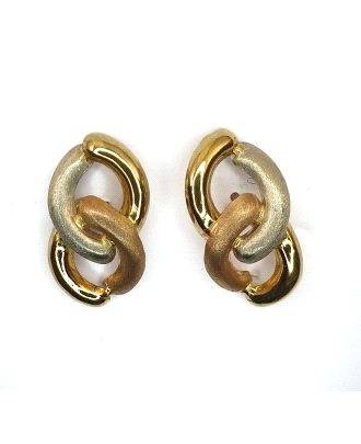 PENDIENTES ORO TRICOLOR                                                                             