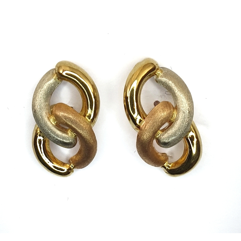 PENDIENTES ORO TRICOLOR                                                                             