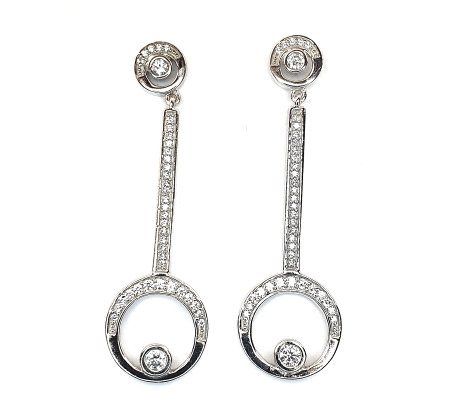 PENDIENTES PLATA CIRCONITA