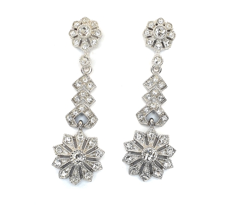 PENDIENTES PLATA Y CRISTAL SWAROVSKI