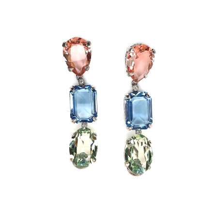 PENDIENTES PLATA CRISTAL SWAROVSKI