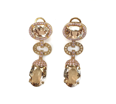PENDIENTES PLATA Y CRISTAL SWAROVSKI