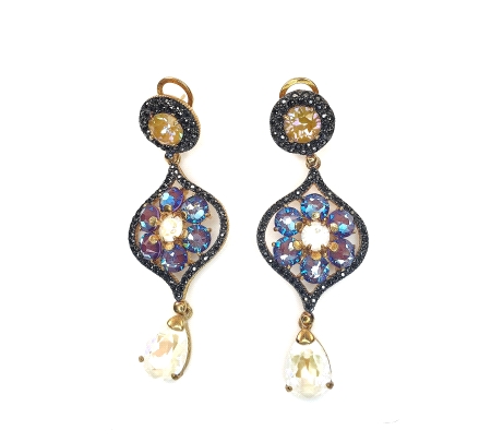 PENDIENTES PLATA CRISTAL SWAROVSKI
