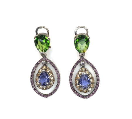 PENDIENTES PLATA CRISTAL SWAROVSKI