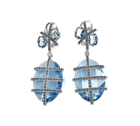 PENDIENTES PLA TA SWAROVSKI