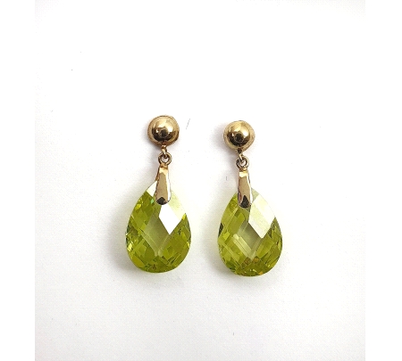 PENDIENTES ORO CUARZOS