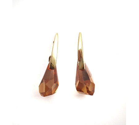 PENDIENTES ORO CITRINO