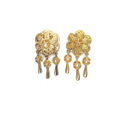 PENDIENTES ORO POLCA CIRCONITA                                                                      