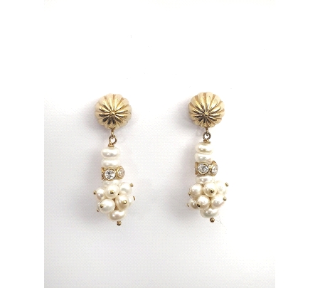 PENDIENTES ORO PERLAS