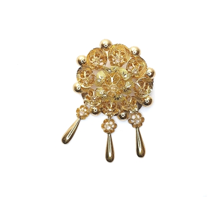 .BROCHE ORO POLCAS                                                                                  