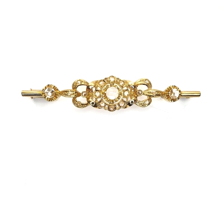 ORO BROCHE ROSETON CIRCONITA