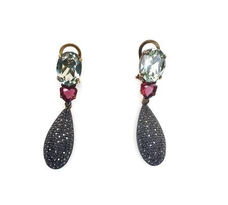 PENDIENTES PLATA CRISTAL SWAROVSKI
