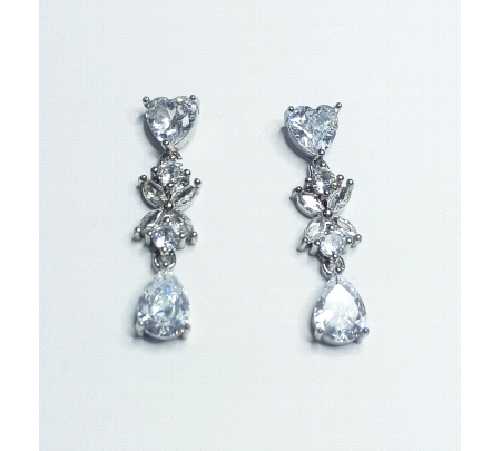 PENDIENTES PLATA CIRCONITAS