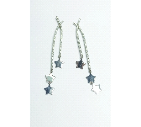 PENDIENTES  PLATA ESTRELLAS