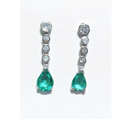 PENDIENTES PLATA CIRCONITAS
