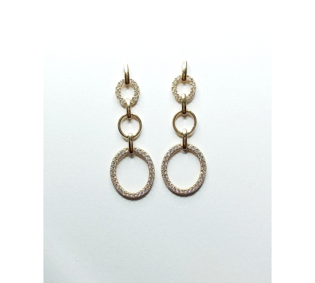 PENDIENTES ORO CIRCONITAS