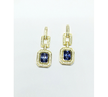 PENDIENTES PLATA CIRCONITA COLOR