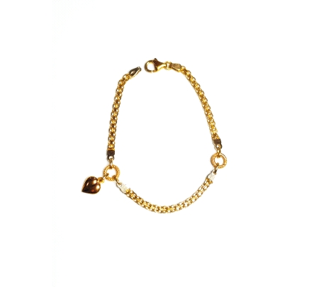 PULSERA ORO CORAZON