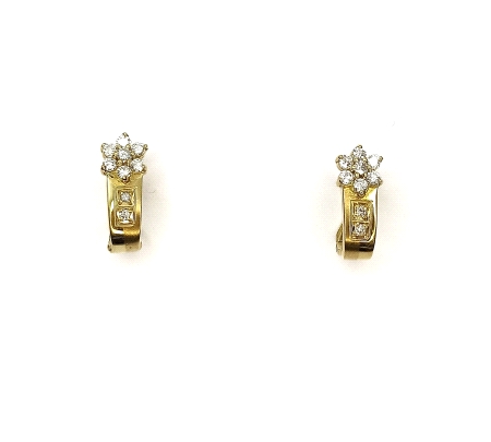 PENDIENTES ORO BRILLANTES