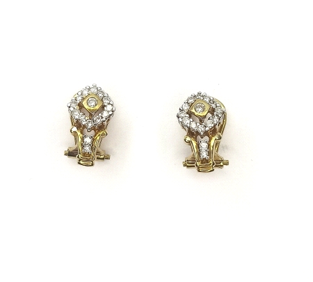 PENDIENTES ORO DIAMANTES