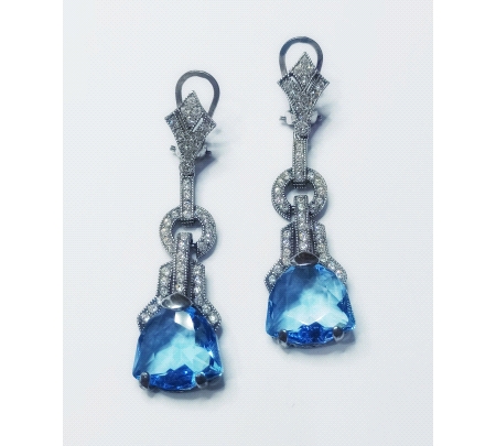 PENDIENTES PLATA SWAROVSKI