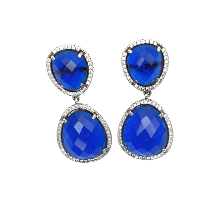 PLATA PENDIENTES PEDRERIA