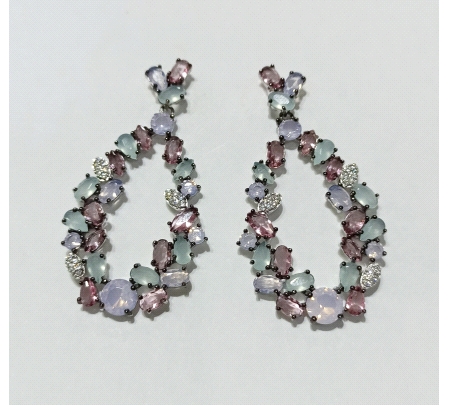 PENDIENTES PLATA CUARZOS
