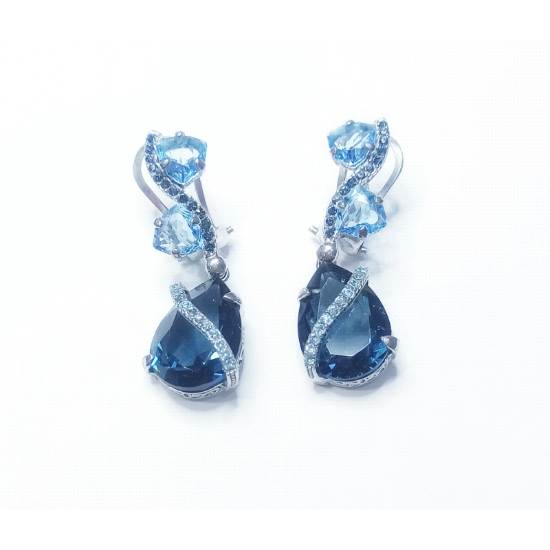 PENDIENTES PLATA SWAROVSKI                                                                          