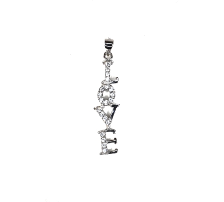 COLGANTE LOVE PLATA