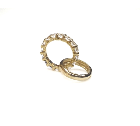 COLGANTE ORO ANILLOS ENTRELAZADOS