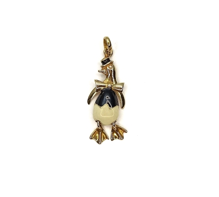 COLGANTE PINGÜINO ESMALTE