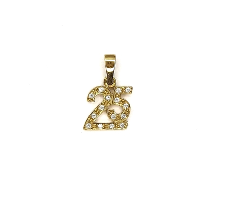 COLGANTE ORO 25 CIRCONITAS